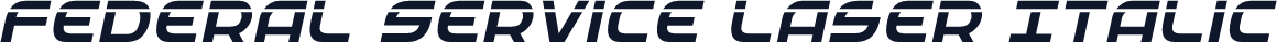 Federal Service Laser Italic