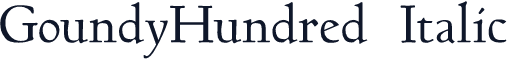 GoundyHundred Italic