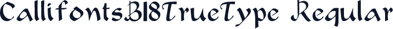 CallifontsB18TrueType Regular