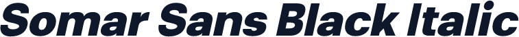 Somar Sans Black Italic