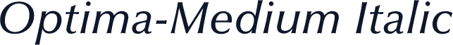 Optima-Medium Italic