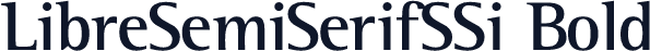 LibreSemiSerifSSi Bold