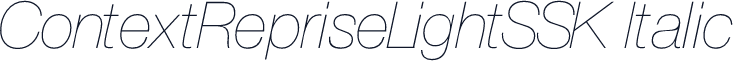 ContextRepriseLightSSK Italic