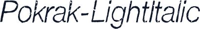 Pokrak-LightItalic