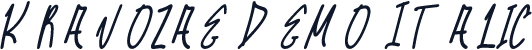 Kravozae Demo Italic