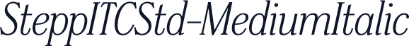 SteppITCStd-MediumItalic