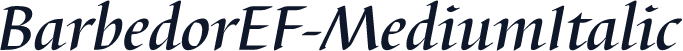 BarbedorEF-MediumItalic