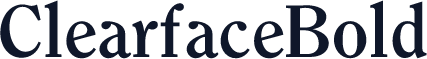 ClearfaceBold