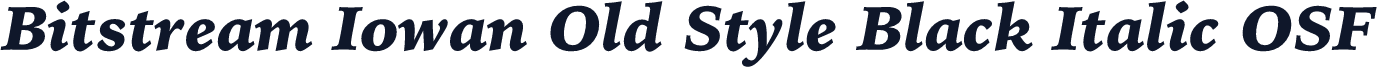 Bitstream Iowan Old Style Black Italic OSF