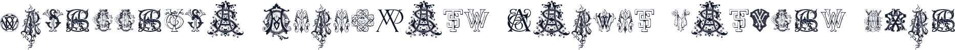 Intellecta Monograms Random Samples Nine