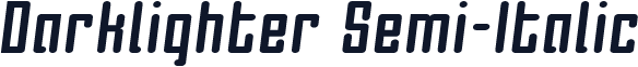 Darklighter Semi-Italic