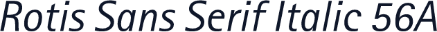 Rotis Sans Serif Italic 56A