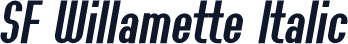 SF Willamette Italic