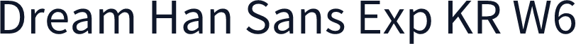 Dream Han Sans Exp KR W6