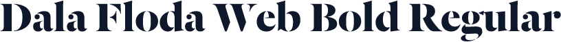 Dala Floda Web Bold Regular