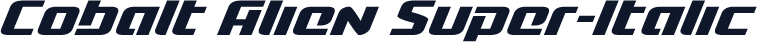 Cobalt Alien Super-Italic