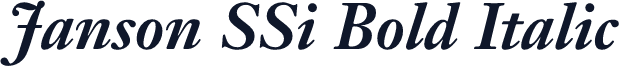 Janson SSi Bold Italic