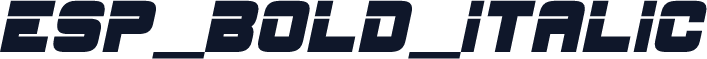 ESP_Bold_Italic