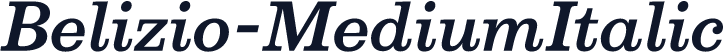 Belizio-MediumItalic