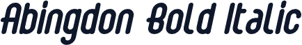 Abingdon Bold Italic
