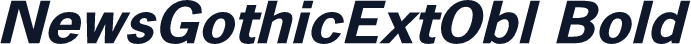 NewsGothicExtObl Bold
