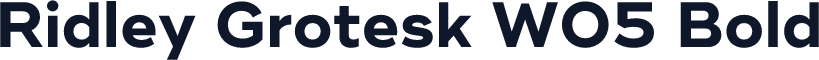 Ridley Grotesk W05 Bold