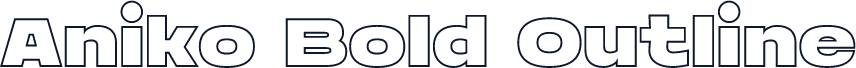 Aniko Bold Outline