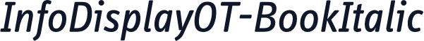 InfoDisplayOT-BookItalic