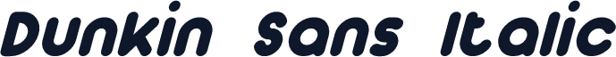 Dunkin Sans Italic
