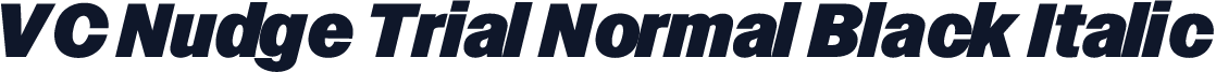 VC Nudge Trial Normal Black Italic