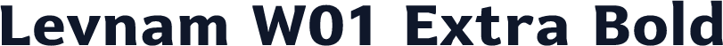 Levnam W01 Extra Bold