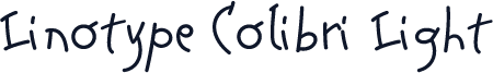 Linotype Colibri Light