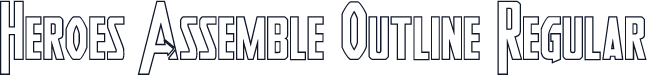 Heroes Assemble Outline Regular