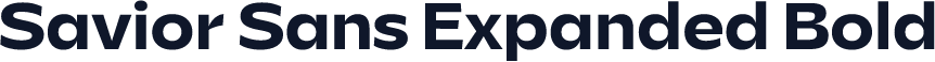 Savior Sans Expanded Bold
