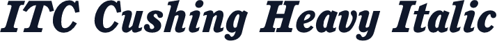 ITC Cushing Heavy Italic
