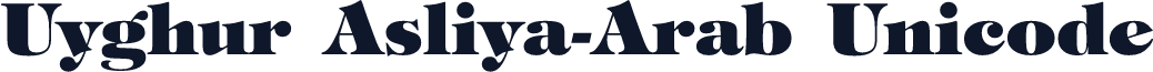 Uyghur Asliya-Arab Unicode