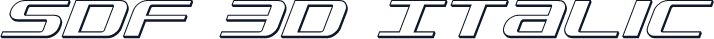 SDF 3D Italic
