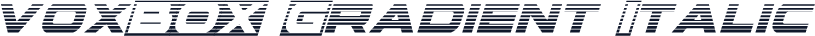 voxBOX Gradient Italic