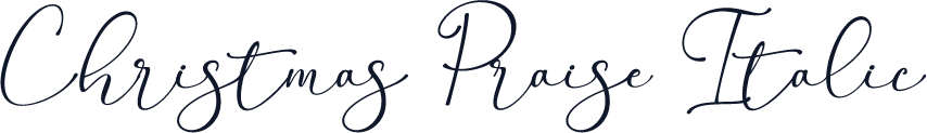Christmas Praise Italic