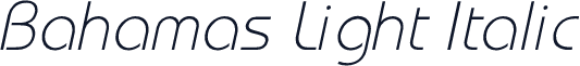 Bahamas Light Italic