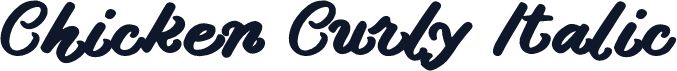 Chicken Curly Italic