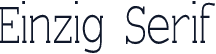Einzig Serif