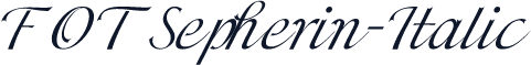 FOTSepherin-Italic
