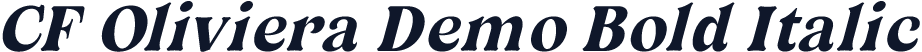 CF Oliviera Demo Bold Italic