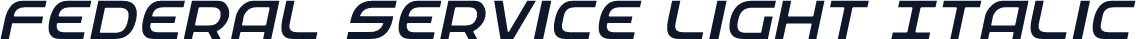 Federal Service Light Italic