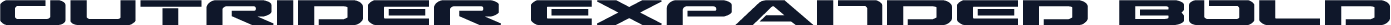 Outrider Expanded Bold