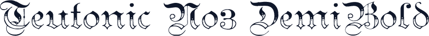 Teutonic No3 DemiBold