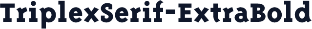 TriplexSerif-ExtraBold