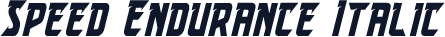 Speed Endurance Italic