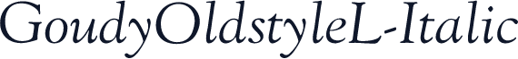 GoudyOldstyleL-Italic